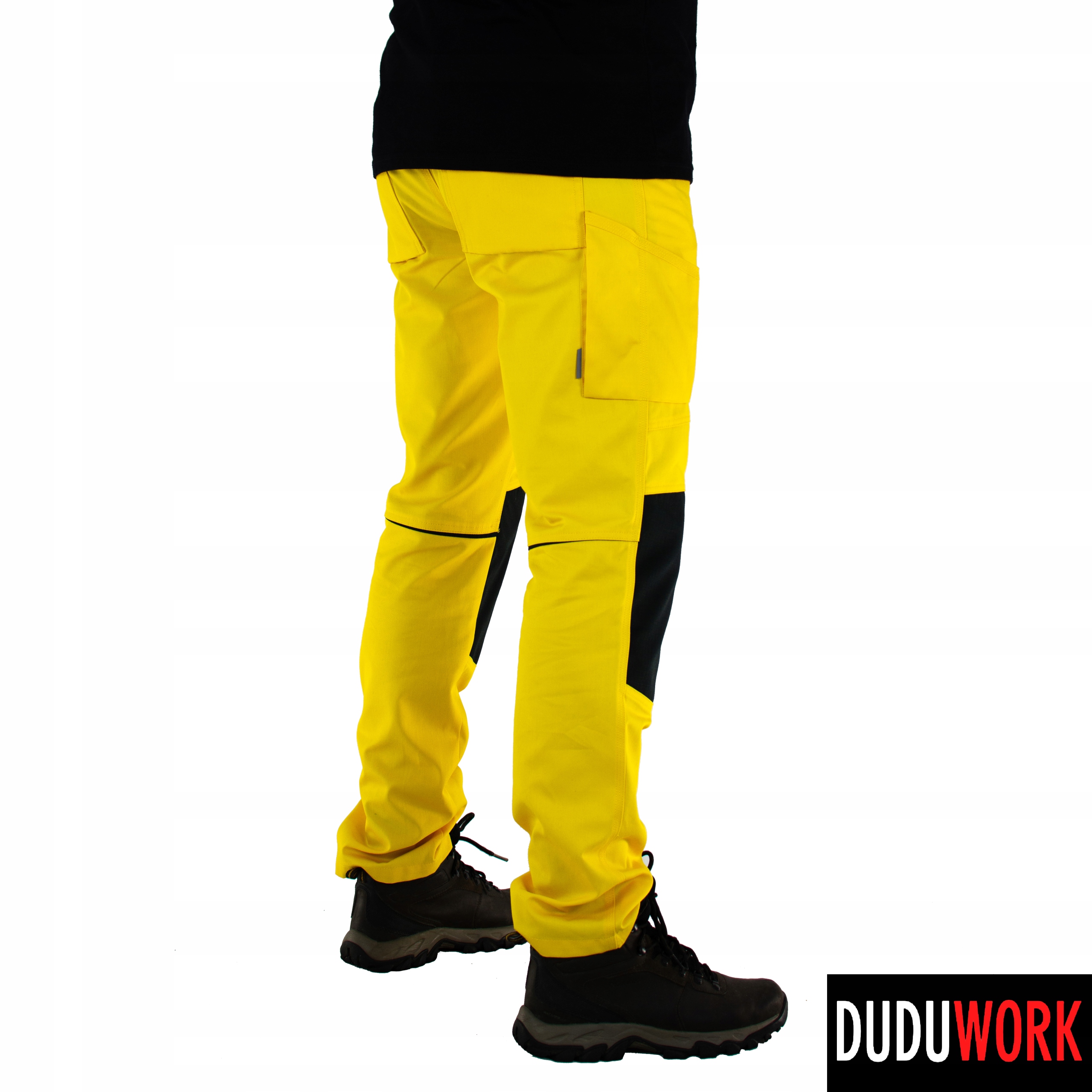SPODNIE ROBOCZE DuduWork Żółte z Nakolannikami 54 Kod producenta DuduWork