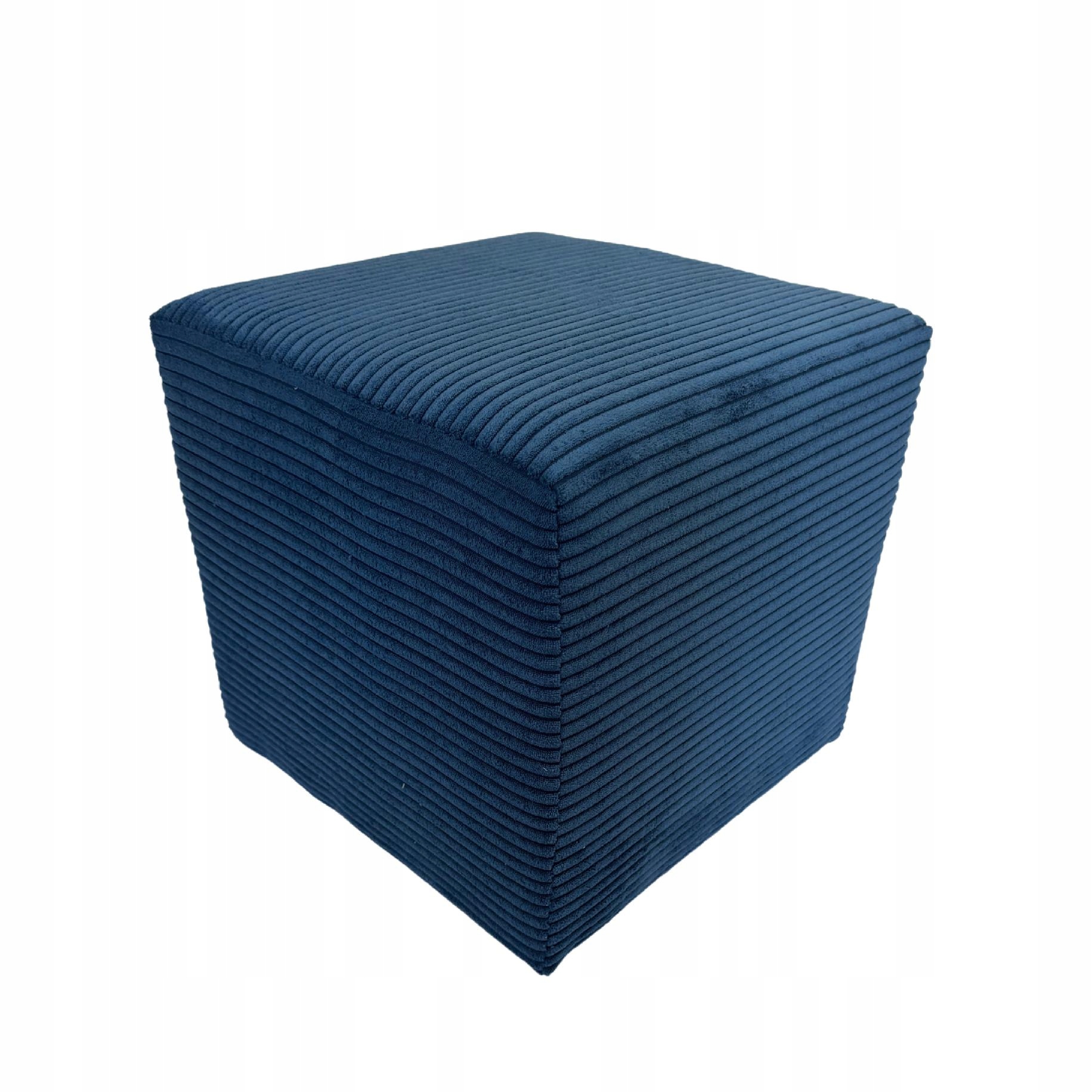 Taburet čtvercová poso, barva tmavě modrá