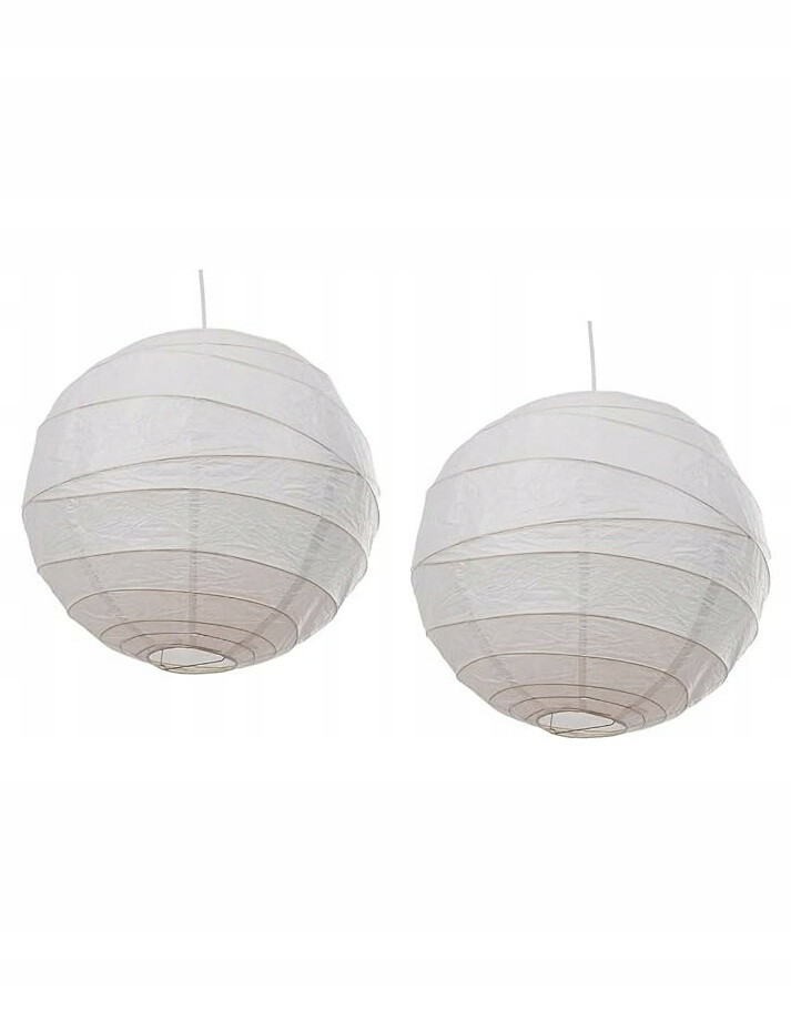 LOXTON LAMPION PAPIEROWY ABAŻUR KLOSZ BIAŁY 2-SZTUKI 2UH B20__35CM