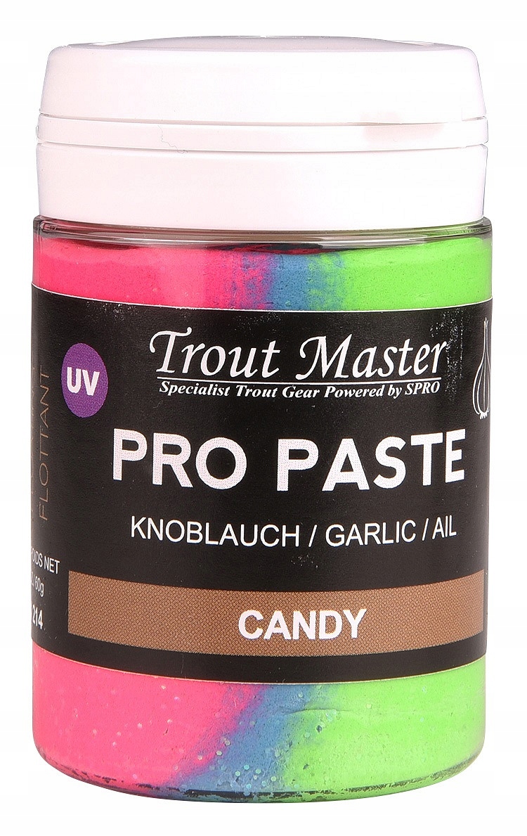 Spro Ciasto Pływajace Pstrągowe Zapach Czosnek Candy Z Brokatem 60g