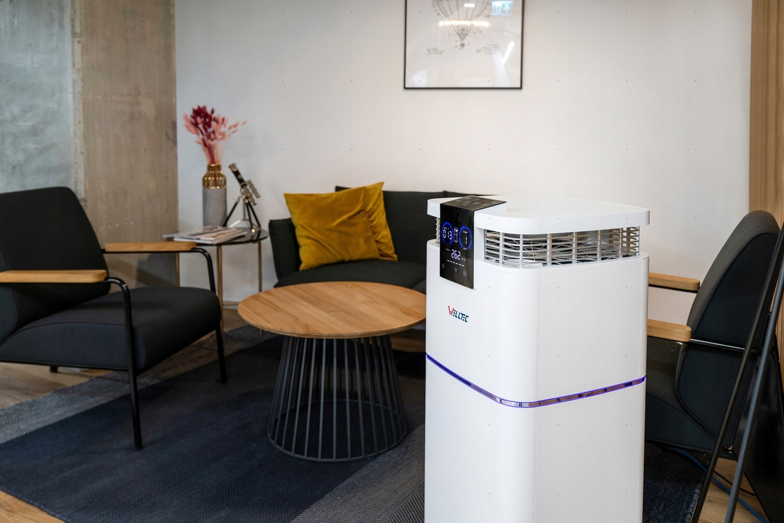 OCZYSZCZACZ WELLTEC APH1200PRO | do 200m2 | 2xHEPA Maksymalna wydajność 1200 m³/h