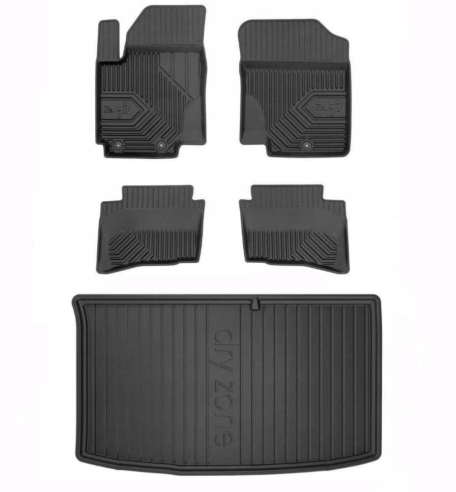 Gumové rohože rohož batožinového priestoru Hyundai i20 2008- hatchb s náhradným kolesom