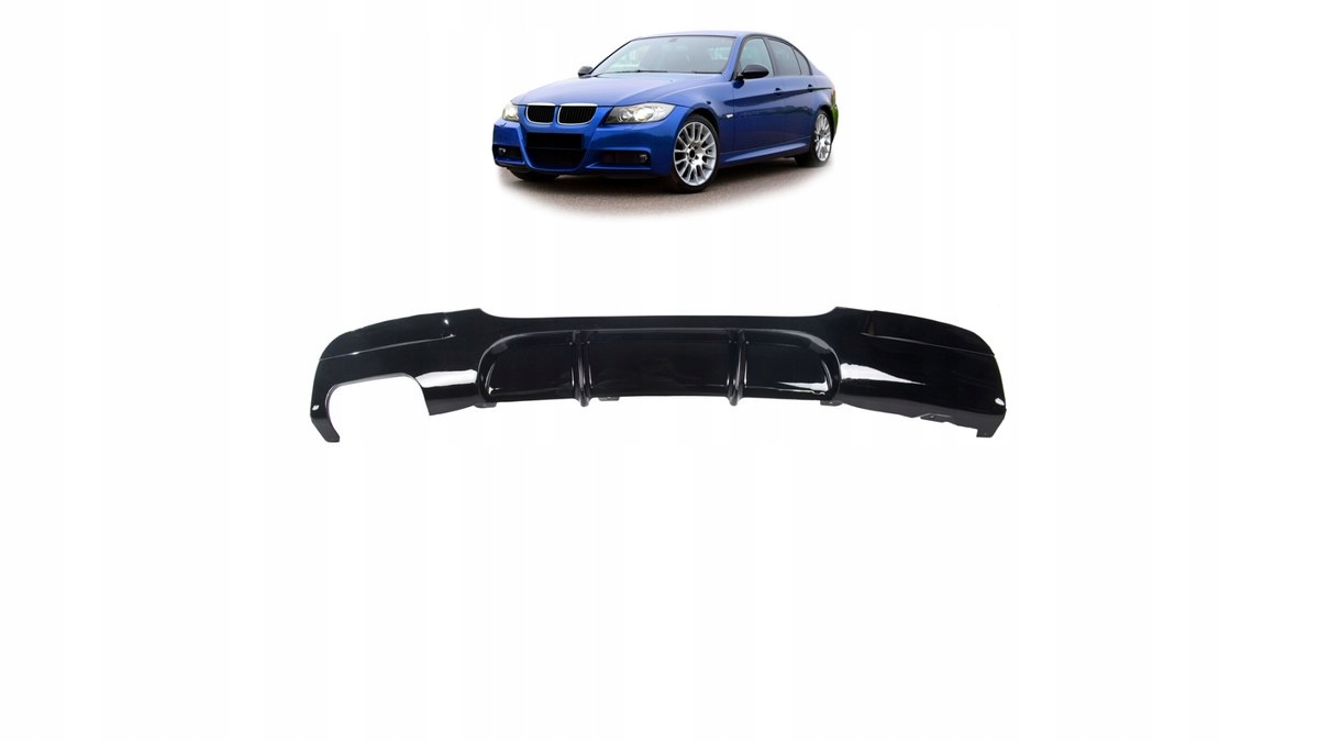 Difuzér Bmw 3 E90 E91 zadný Gloss čierny