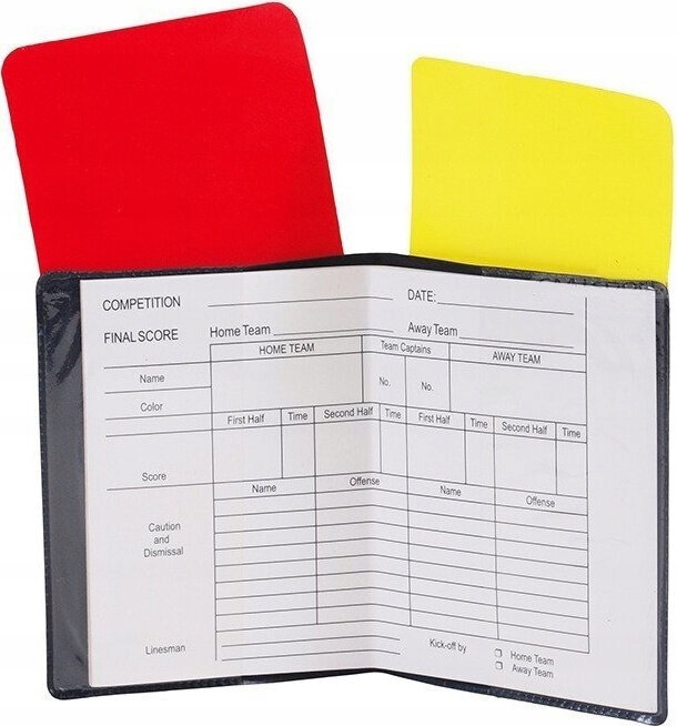 ОТКРЫТКИ СУДЕЙ С ЗАПИСНОЙ КНИЖКОЙ VINEX КОМПЛЕКТ