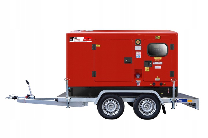 Generátor 28 Kva Mobilní Přívěs, Generátor Motorů Kraftwele On