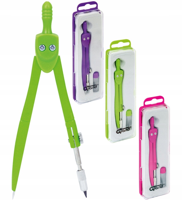 Cyrkiel dla DZIECI szkolny w etui z grafitami