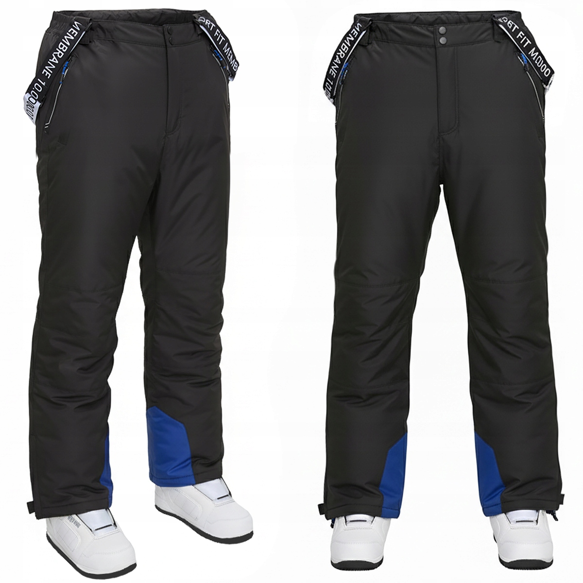 Pánské zimní lyžařské kalhoty Sport Fit na svah s Membrána 10.000, velikost 4XL