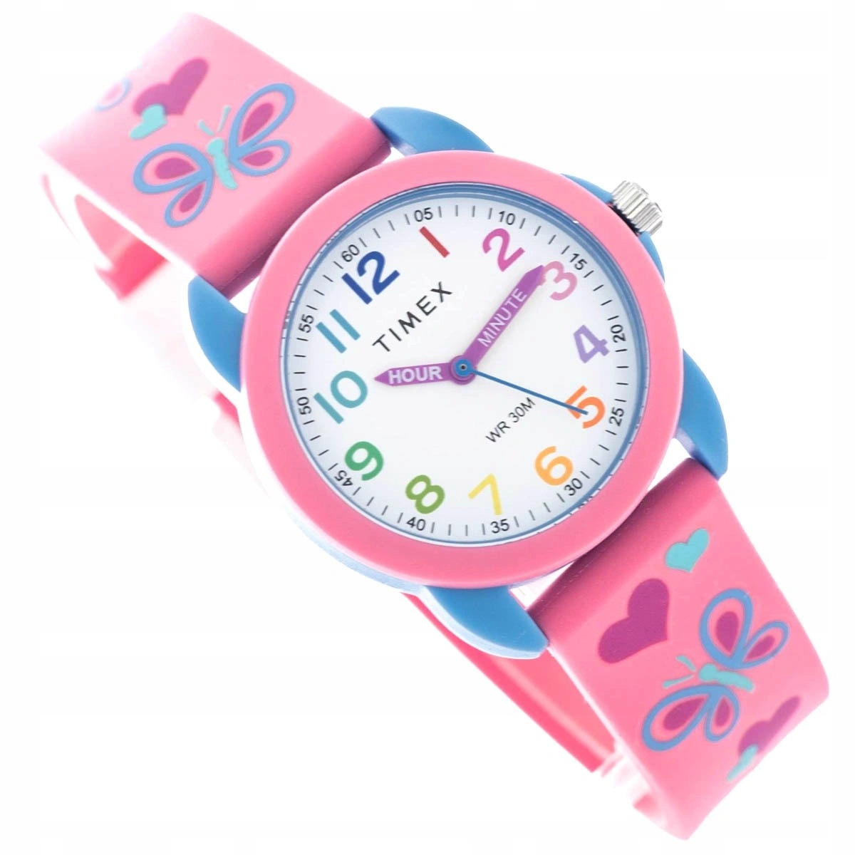 Dětské Hodinky Timex TW2Y59700 Kids Time Teacher, Růžové S Řemínkem