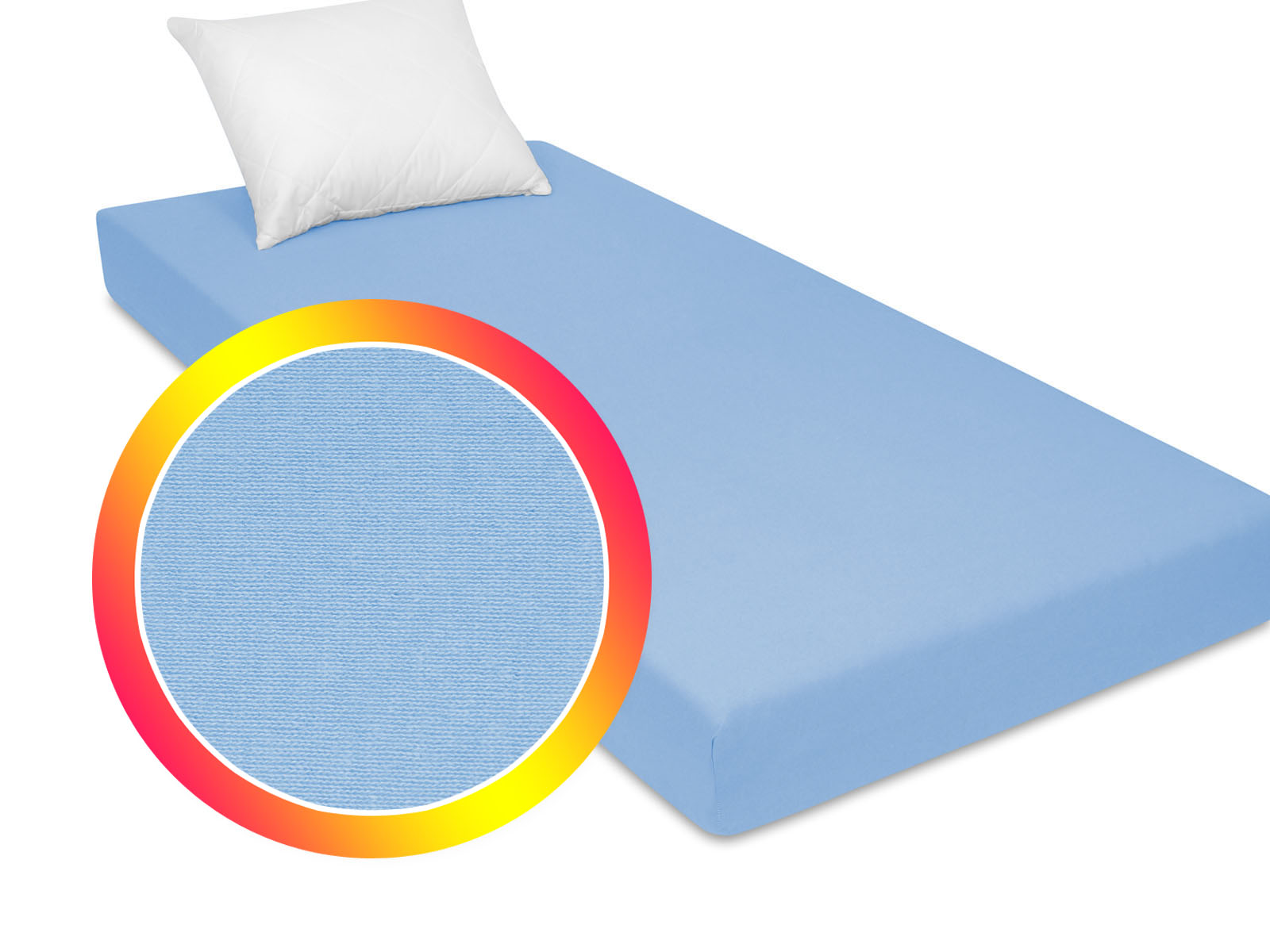 

Prześcieradło jednokolorowe niebieskie 100x200 cm