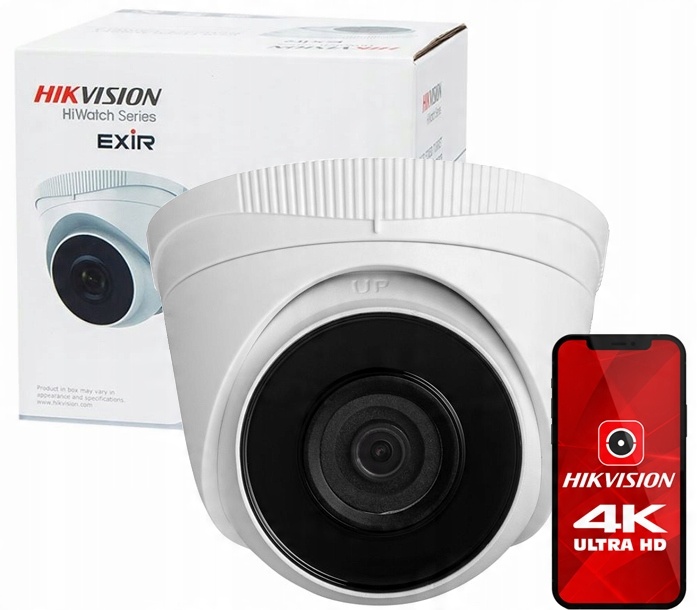 

Kamera Hikvision 8MPx 4K IR30 Zewnętrzna Ip PoE