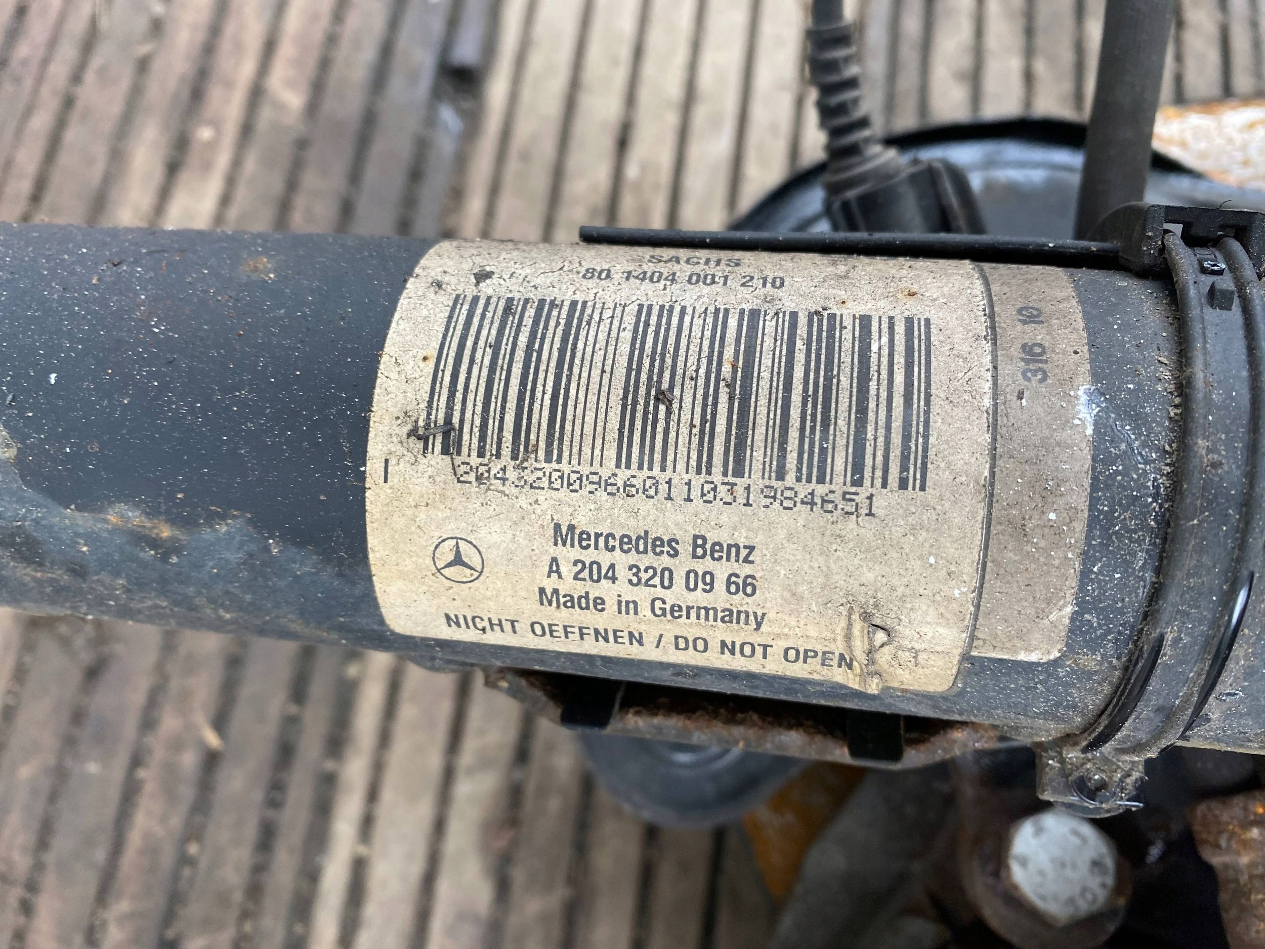MERCEDES C W204 2.2 CDI complete McPherson swing left front