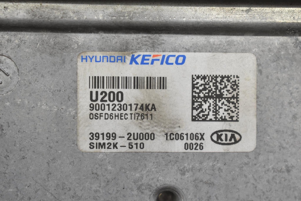 control unit computer of the engine 39199-2U000 KIA CEED 3 III 1.6 CRDI 116 KM 18-21