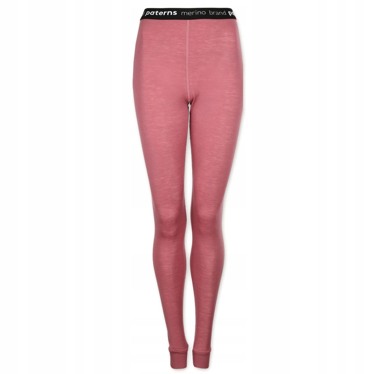 Legginsy termoaktywne damskie z wełny merino 100% zgaszony różowy XL