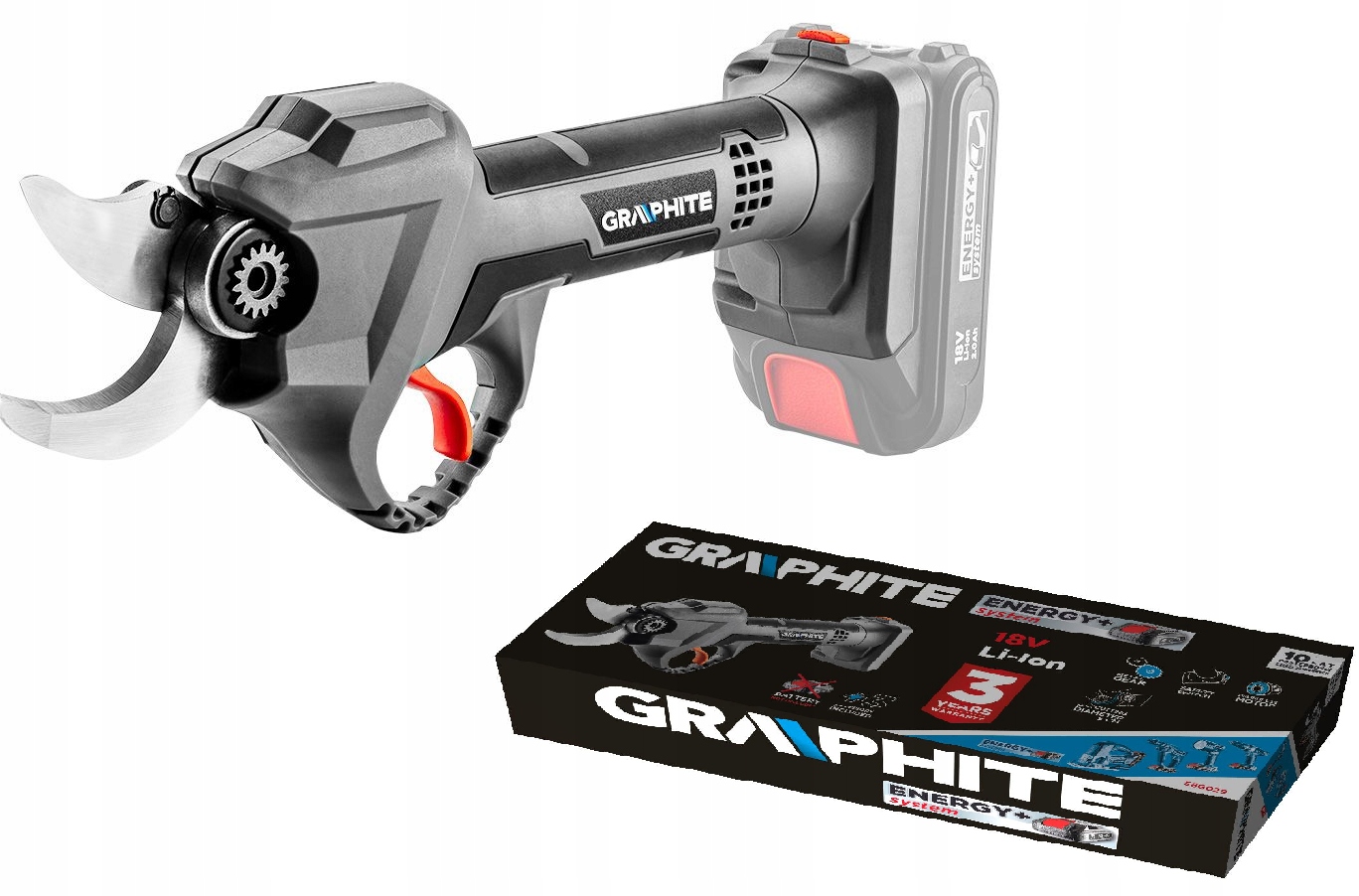 

Graphite Sekator Akumulatorowy Energy+ 18V 58G029