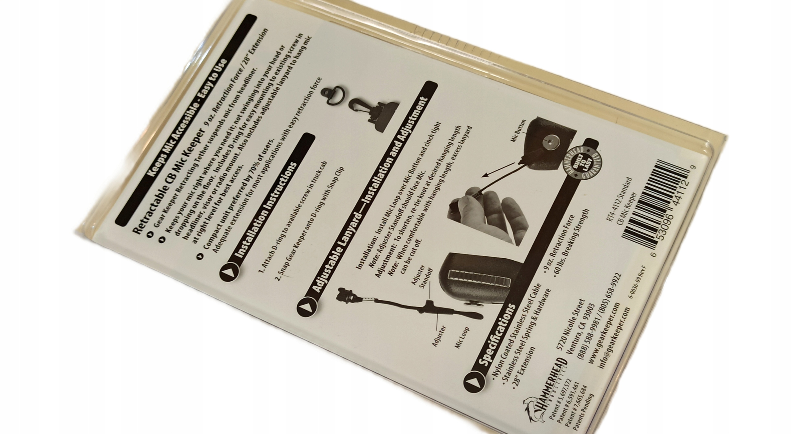 Gear Keeper Supporto Per Microfoni CB - Gancio Porta Microfono Per Radio - Foto 2