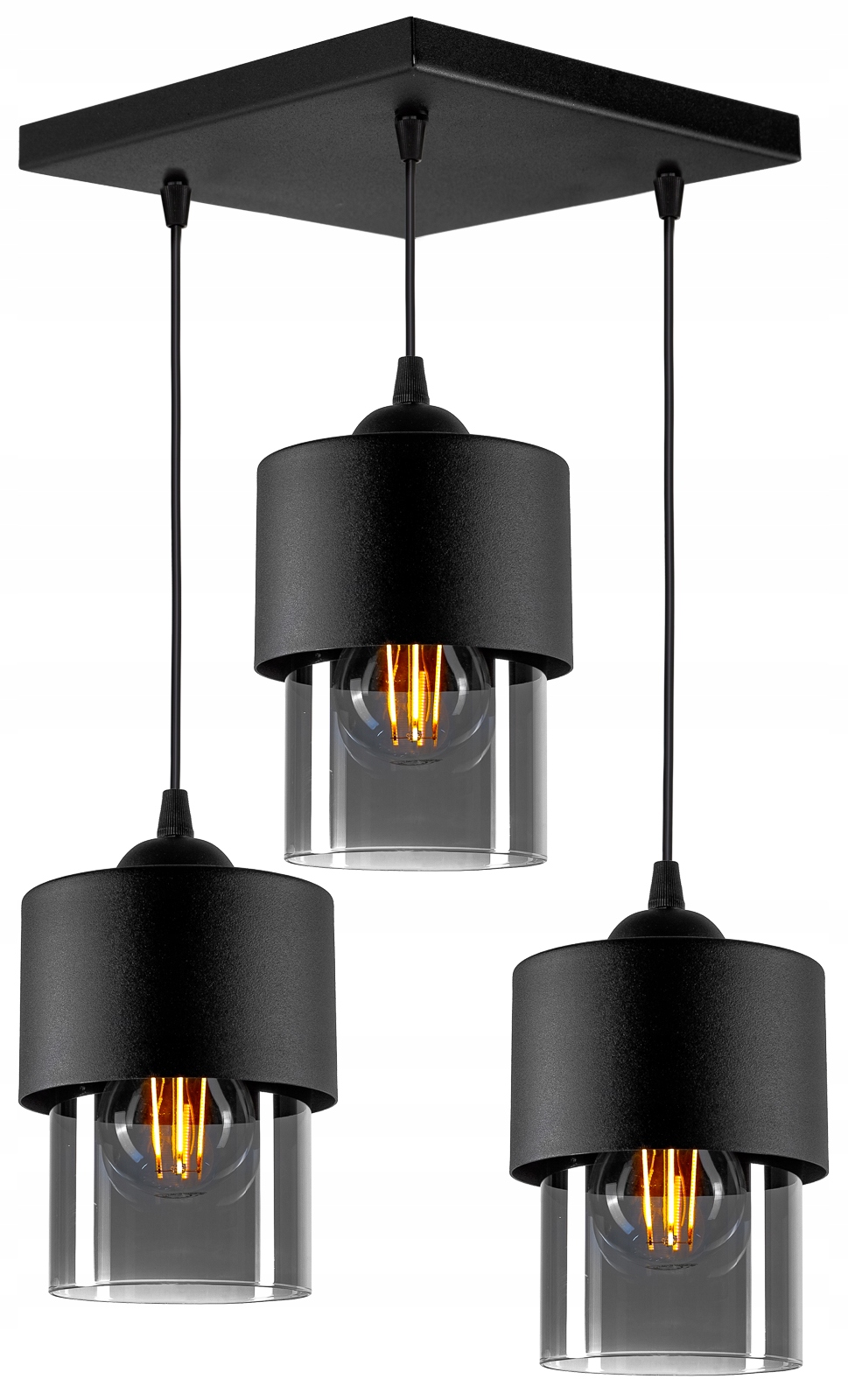 

Nowoczesna Szklana Lampa Wisząca Sufitowa Loft Led