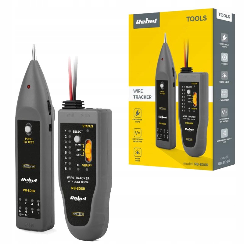 RB-806R szukacz par przewodów nadajnik odbiornik