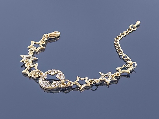 

Złota bransoletka Charms