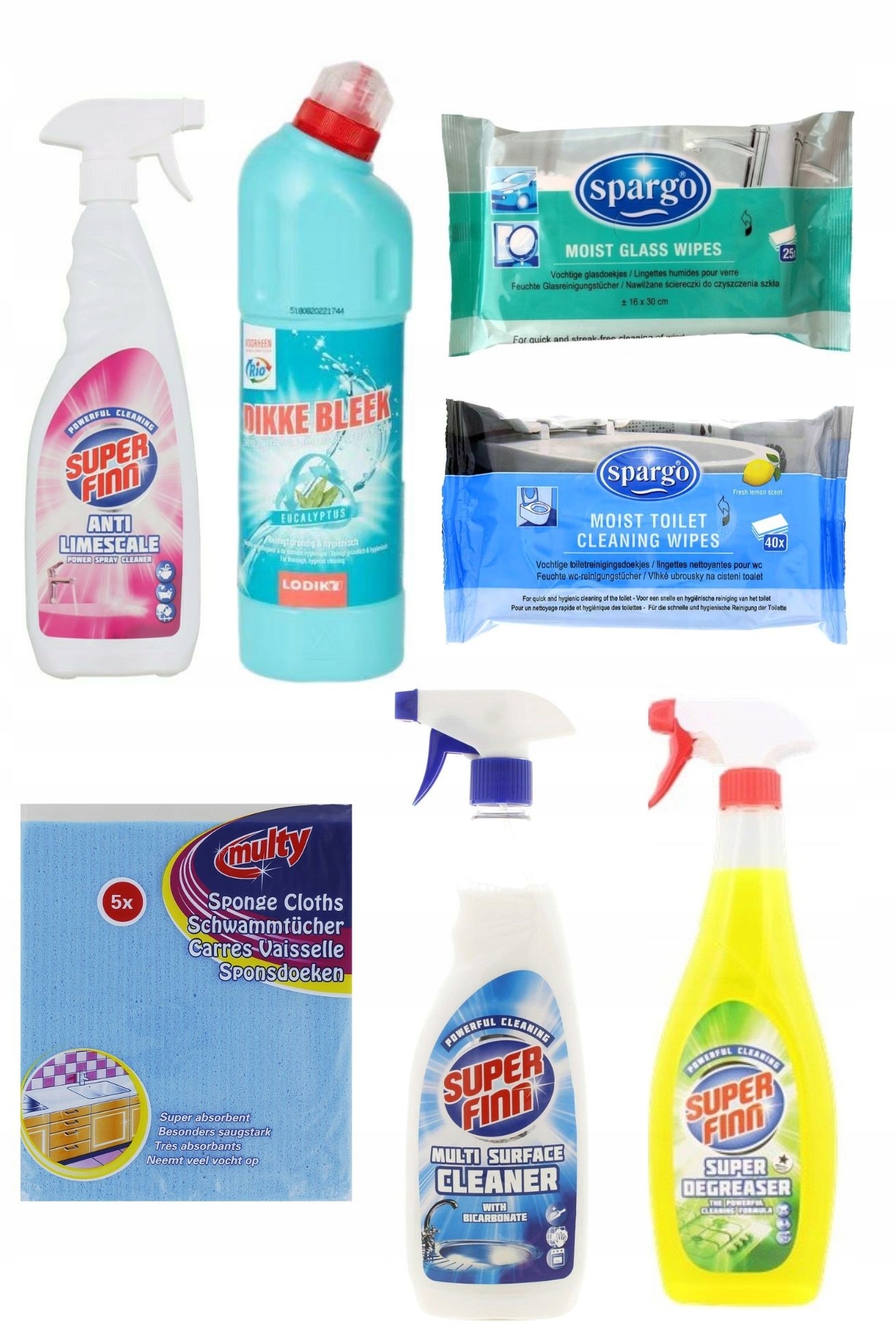 Levně Velká Sada Chemie Pro Úklid Domácnosti Jarní a vánoční úklid