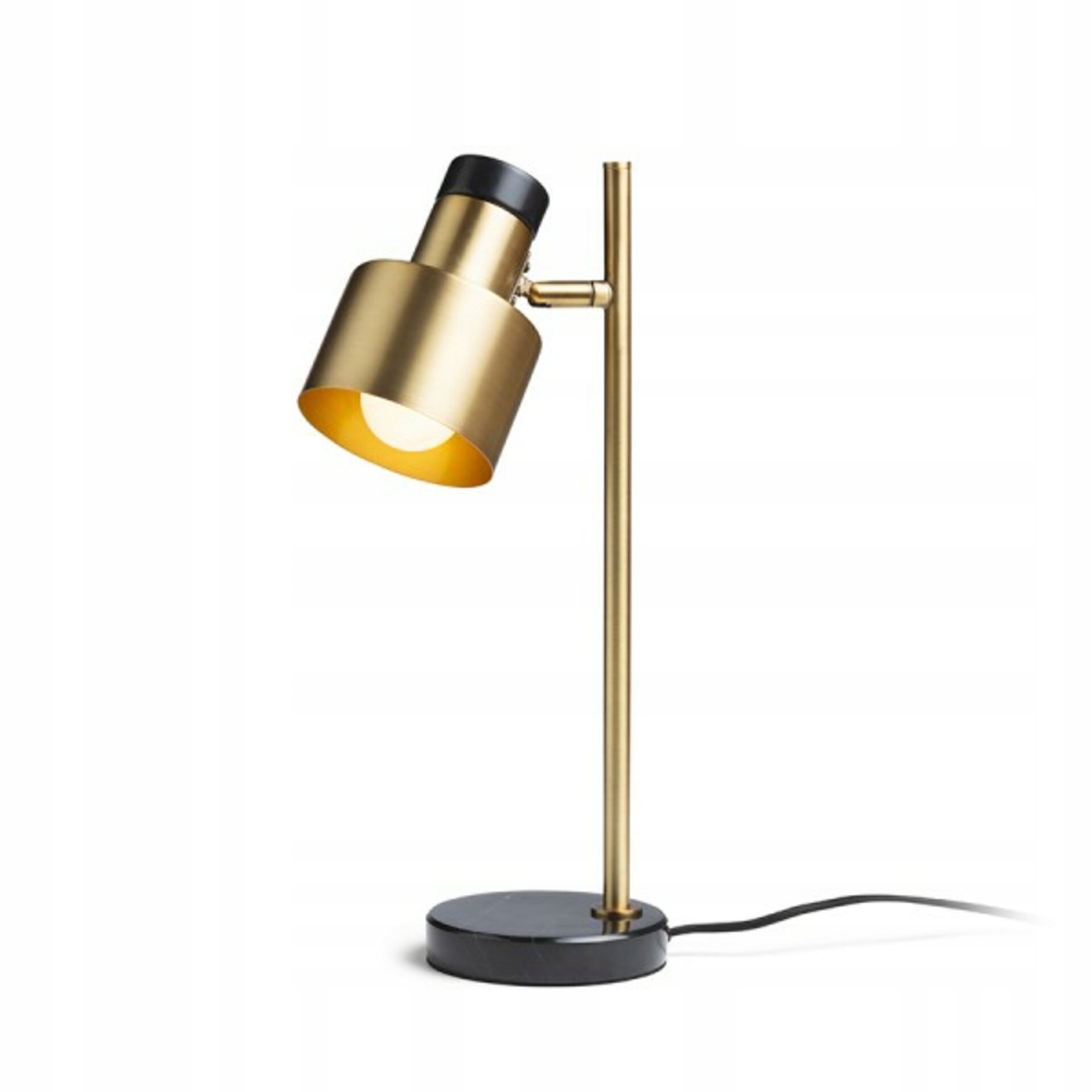 Stolní lampa Rendl Divina mosaz/černý mramor E27 5W designová 480 mm