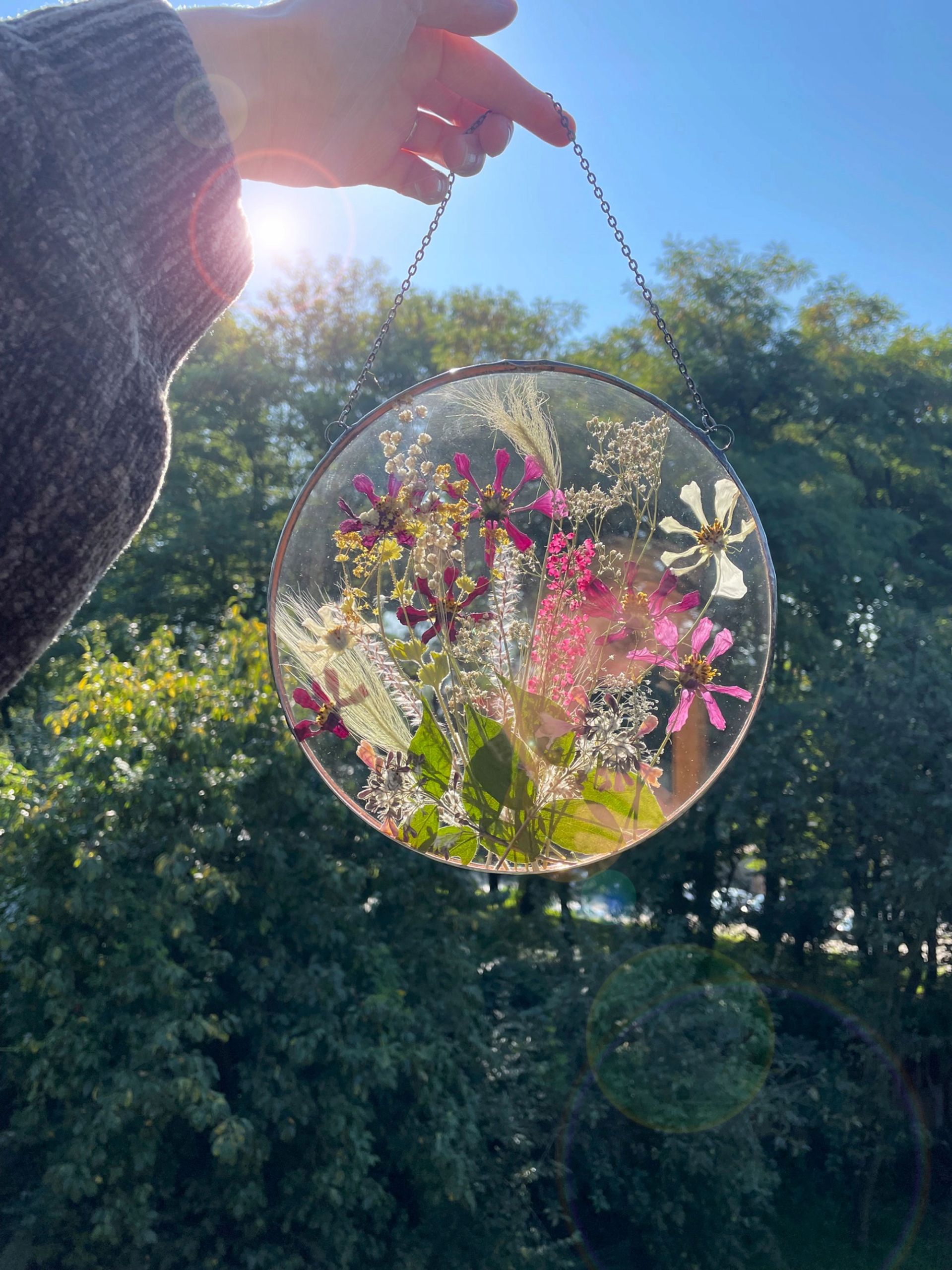 Prezent dla rodziców, kwiaty w ramie