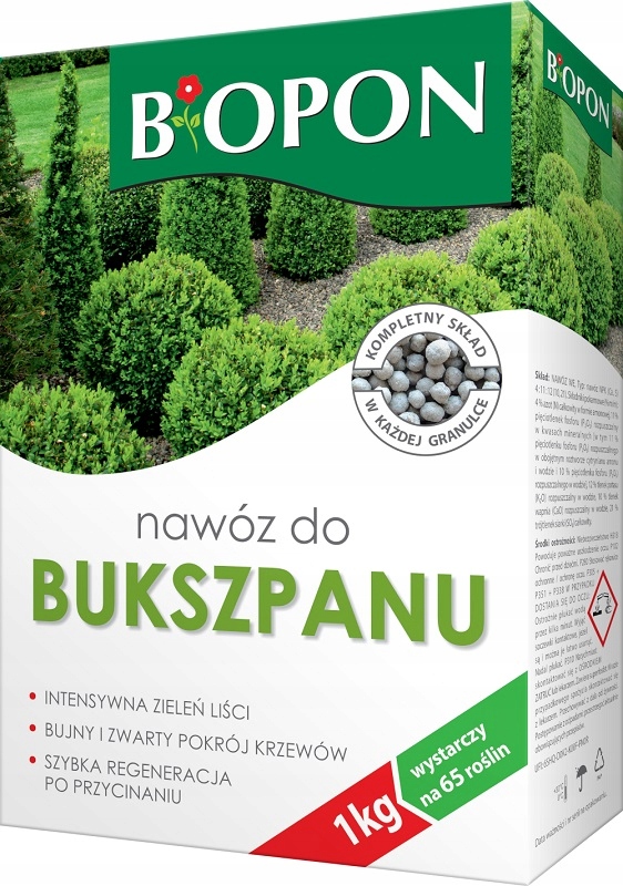 

Biopon nawóz granulowany do Bukszpanu 1kg