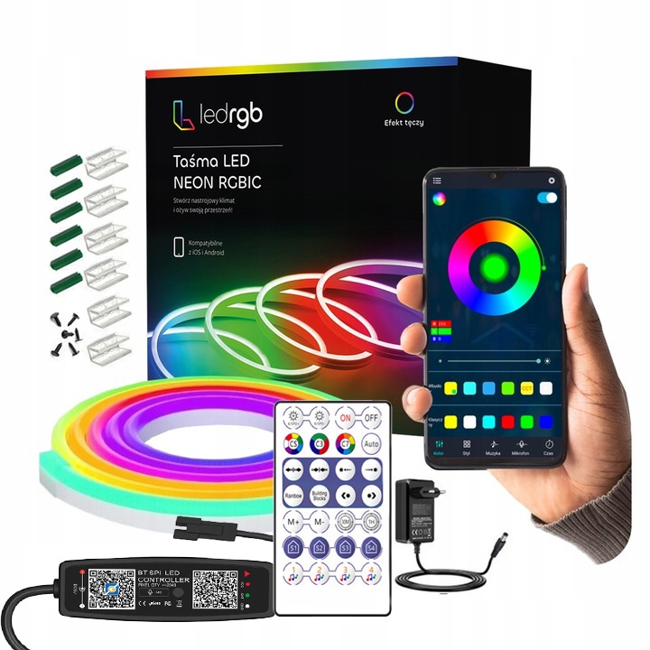 Led Páska 9 M Neon 5050 Rgbic Bluetooth Aplikace