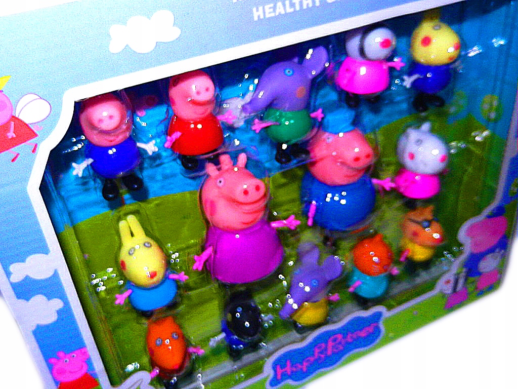 FIGURKI ŚWINKA PEPPA I PRZYJACIELE ZESTAW 14w1 Typ zestaw