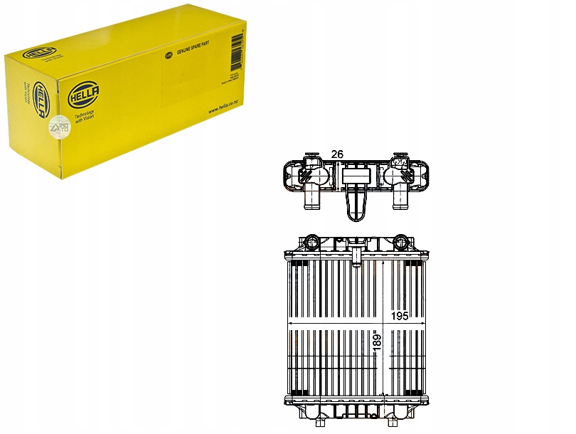 HELLA CHŁODNICA SILNIKA - UKŁAD CHŁODZENIA SILNIKA