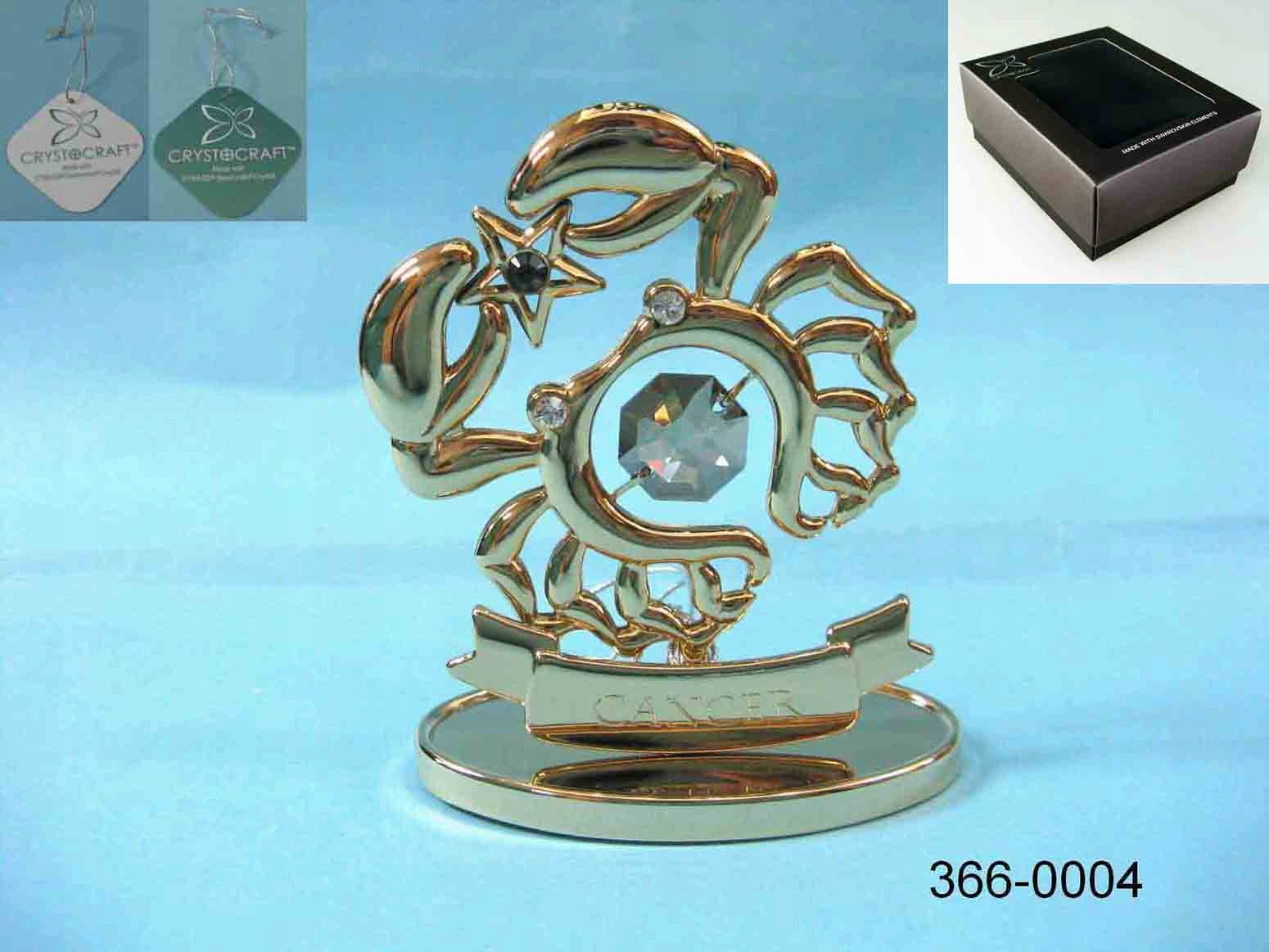 Figurka złota znak zodiaku RAK Swarovski Crystal Kod producenta 366-0004