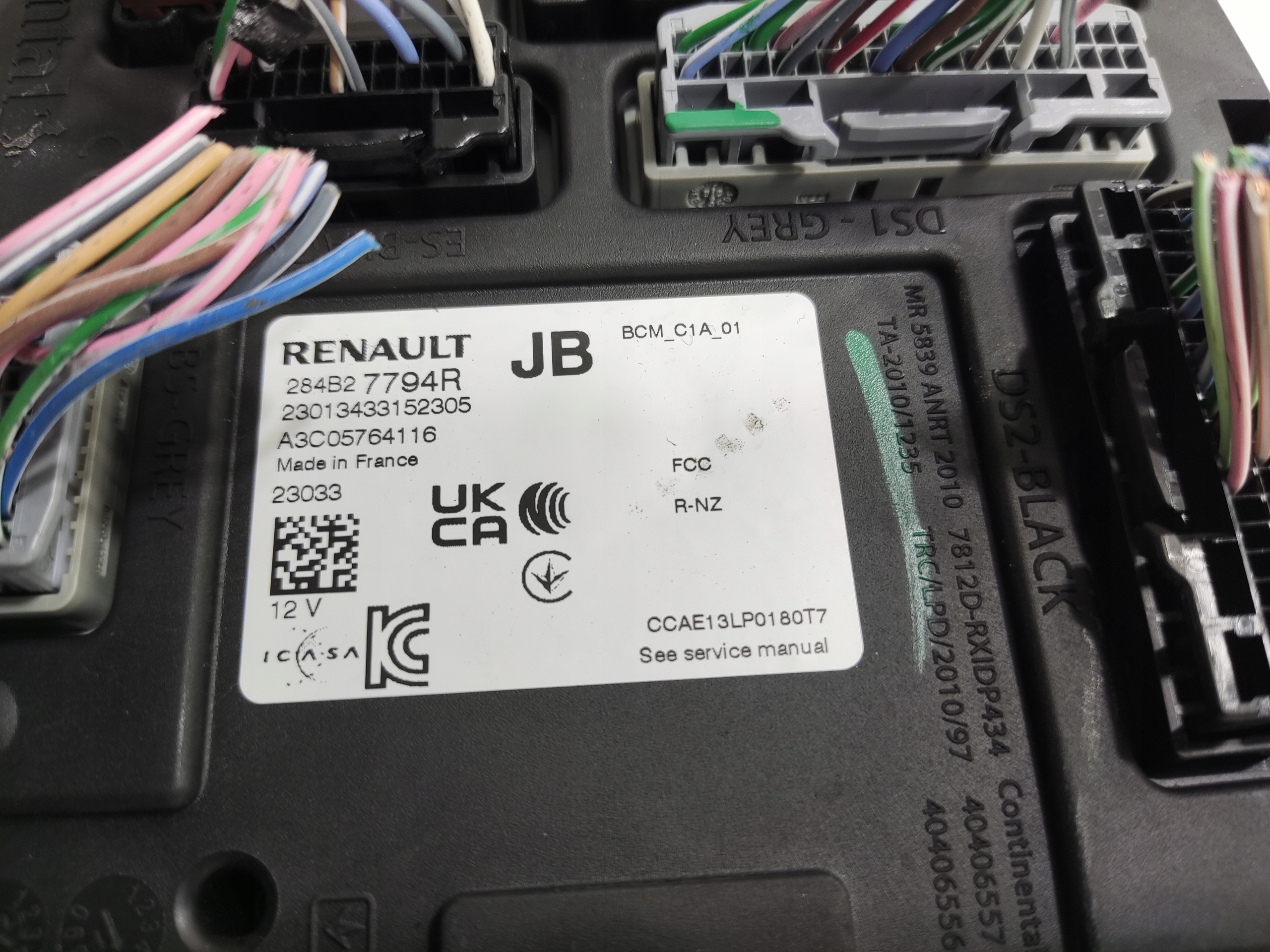 module control unit BCM RENAULT AUSTRAL 2022-2025 284B27794R