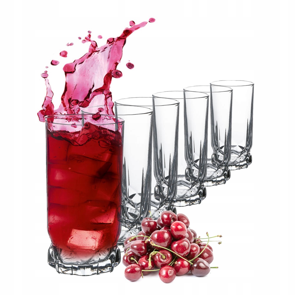 

Komplet Zestaw 6 Szklanek Ibiza Sok Drinki 300ml