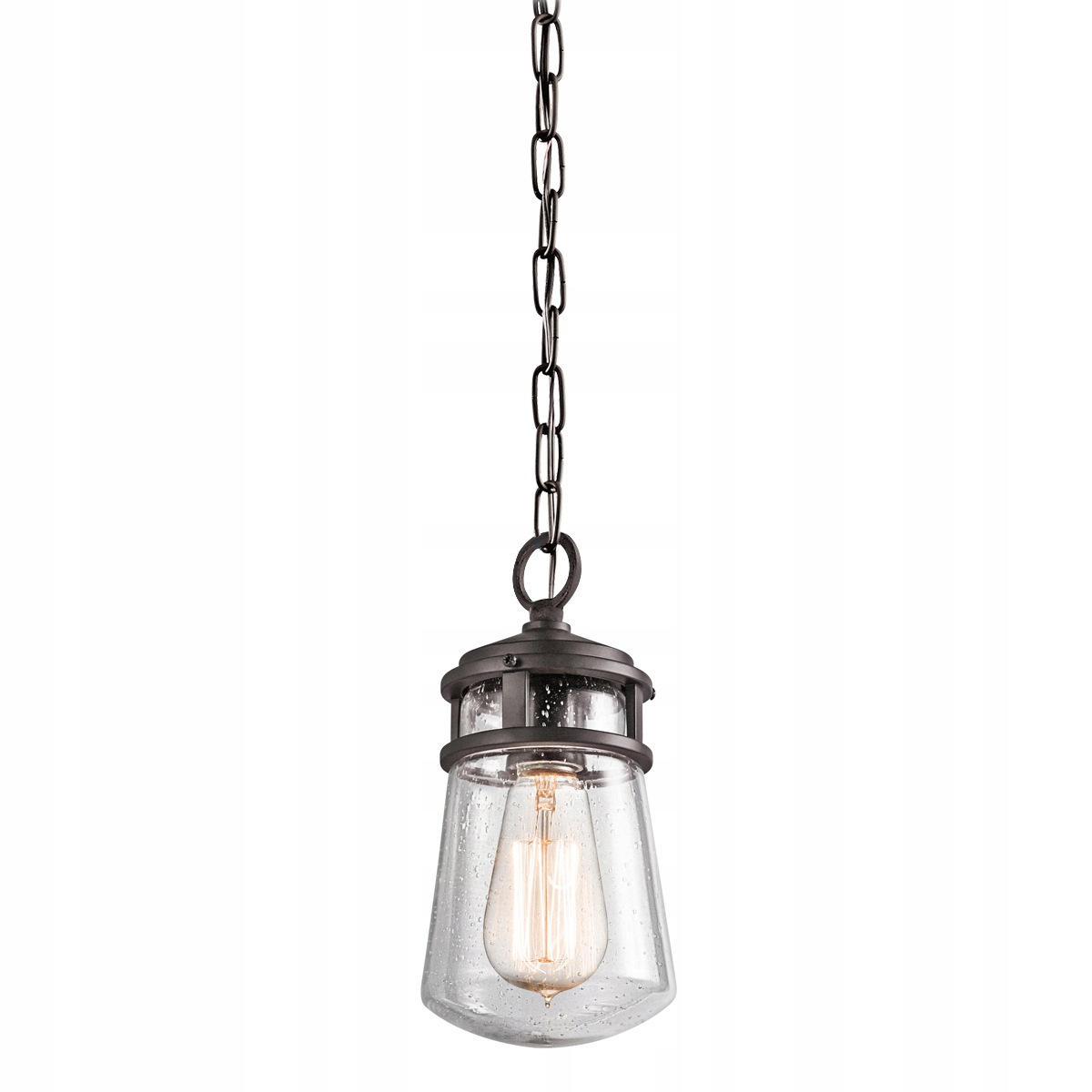 Venkovní závěsná lampa e27 ip44 bronzová Lyndon Kichler