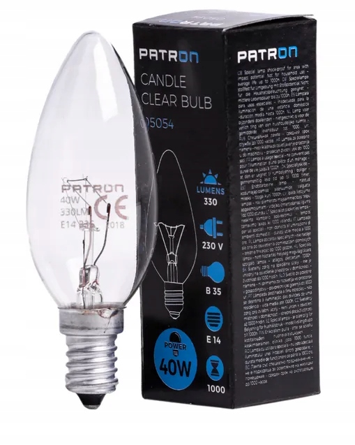 

Żarówka świecowa E14 40W przezroczysta Thorgeon
