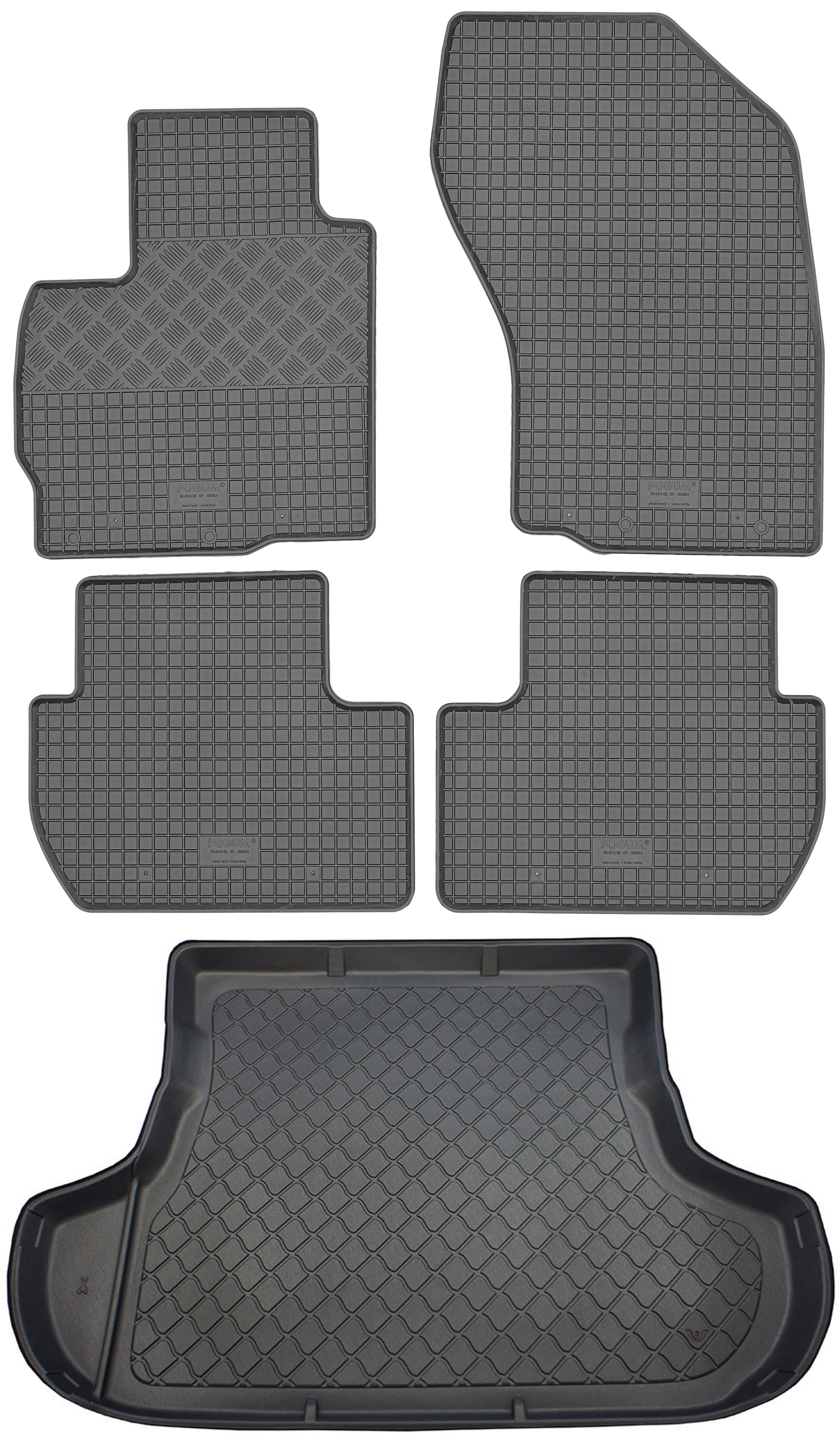 Citroen C-Crosser Suv 2007-2012 Sada Gumové rohože rohož