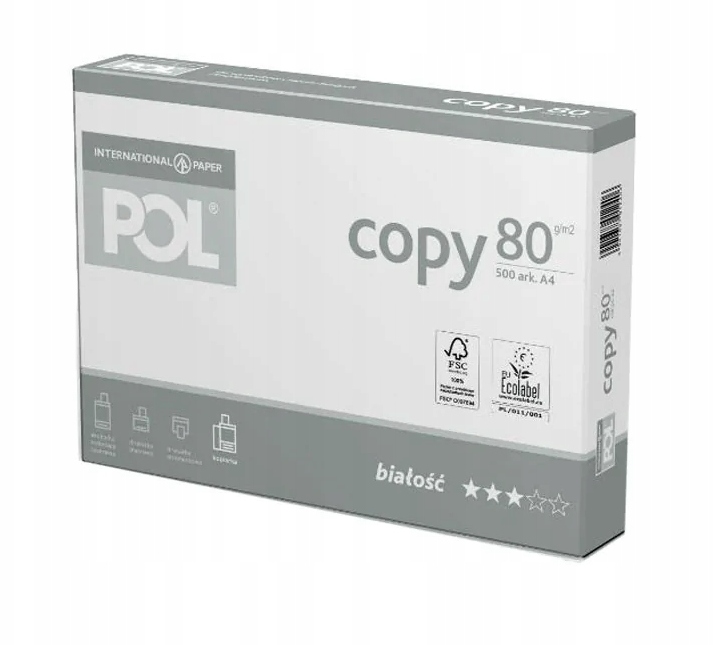 

Papier Ksero Do Drukarki Polcopy A4 80G Xero Ryza