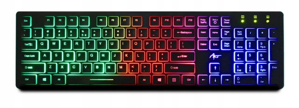 Herní klávesnice Slim s Rgb podsvícením pro hráče