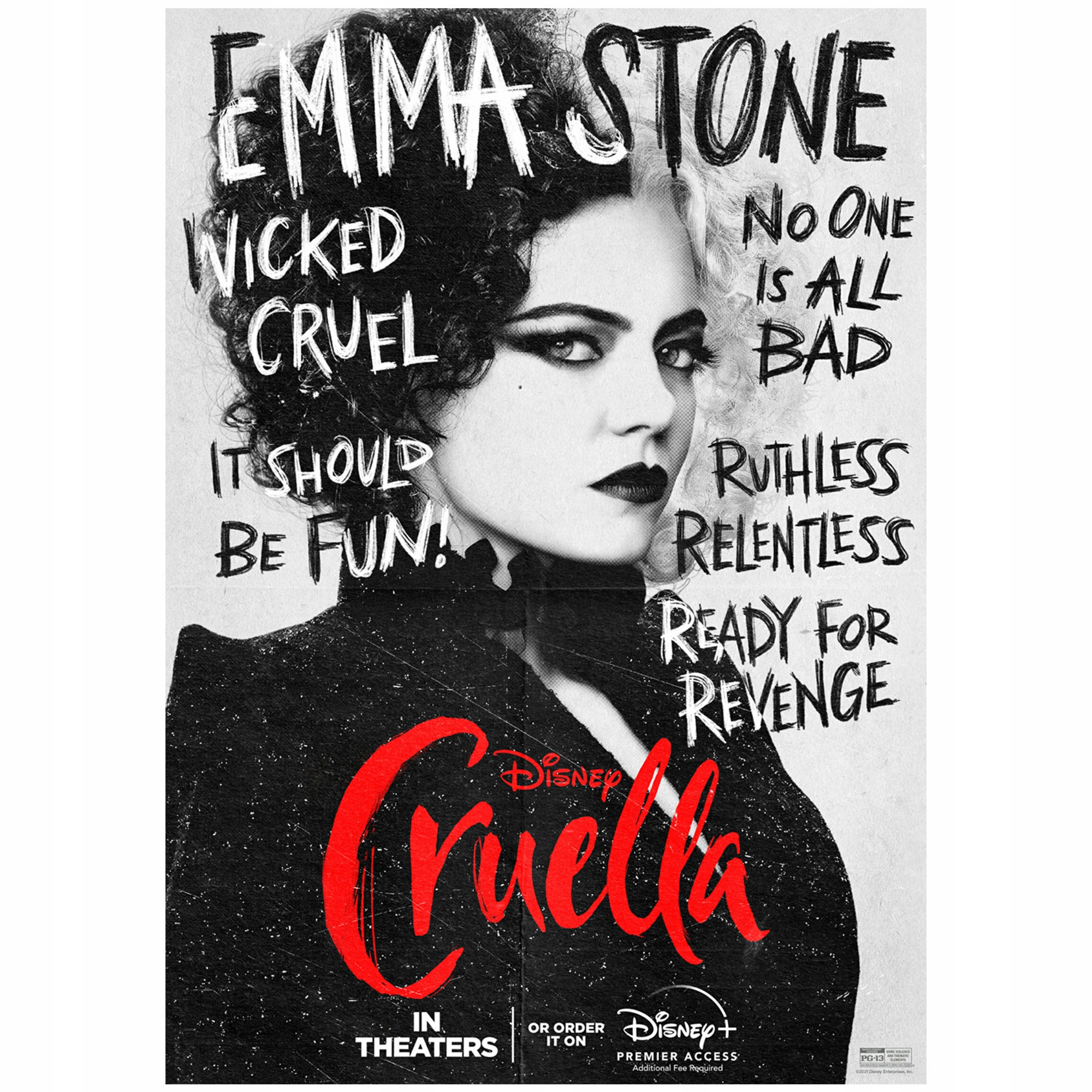 

Plakat Cruella Emma Stone