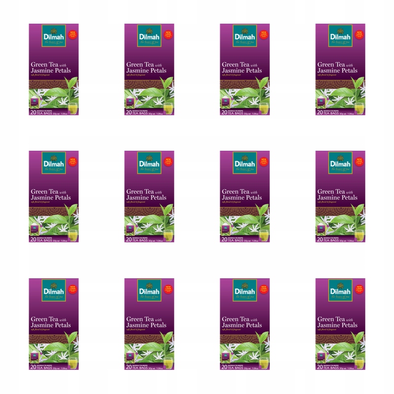 Dilmah Green Tea with Jasmine Petals 20x1,5 g X12