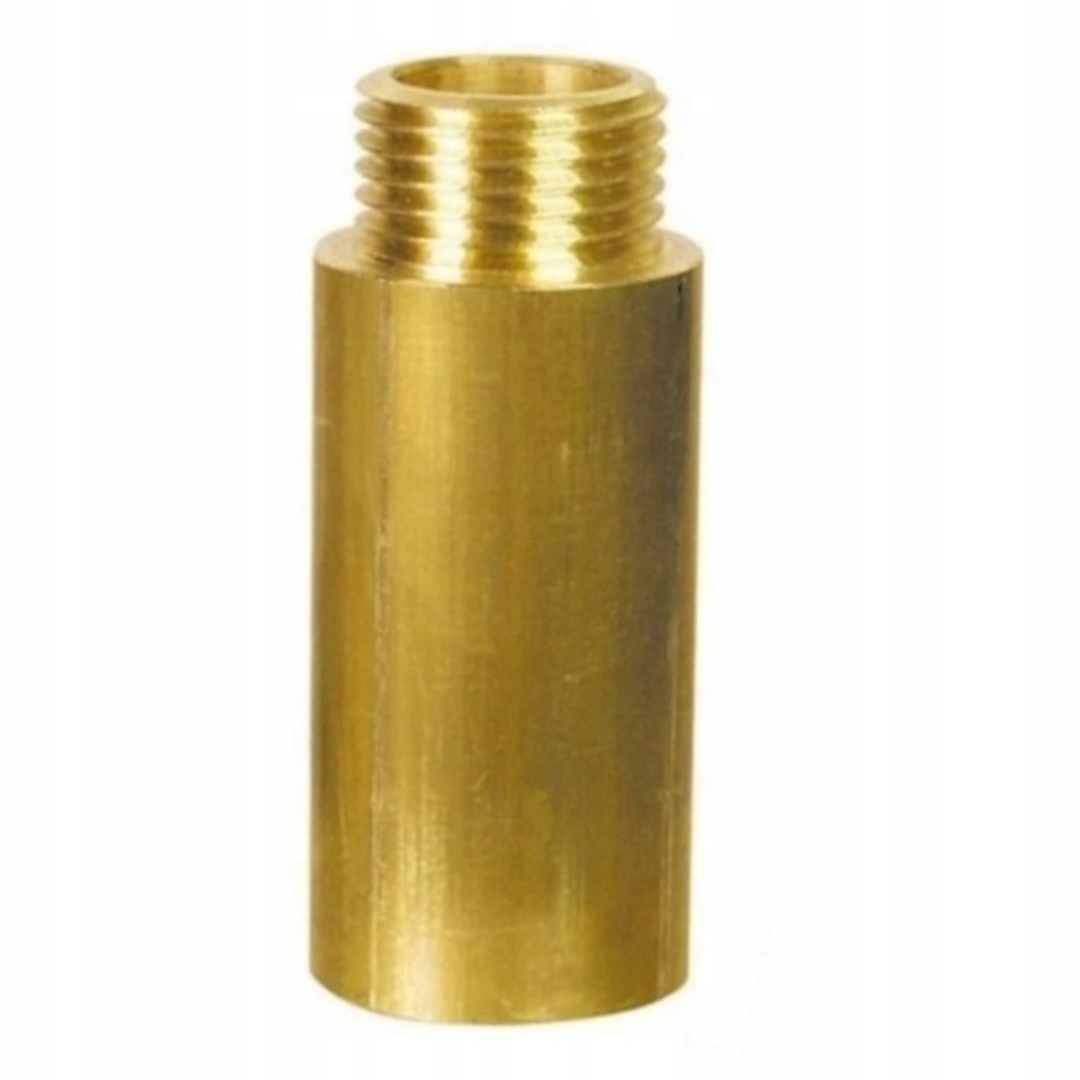 PRZEDŁUŻKA WYDŁUŻKA ZŁĄCZKA MOSIĘŻNA FI 1/2"CALA DŁUGOŚĆ 100mm 10CM SOLIDNA