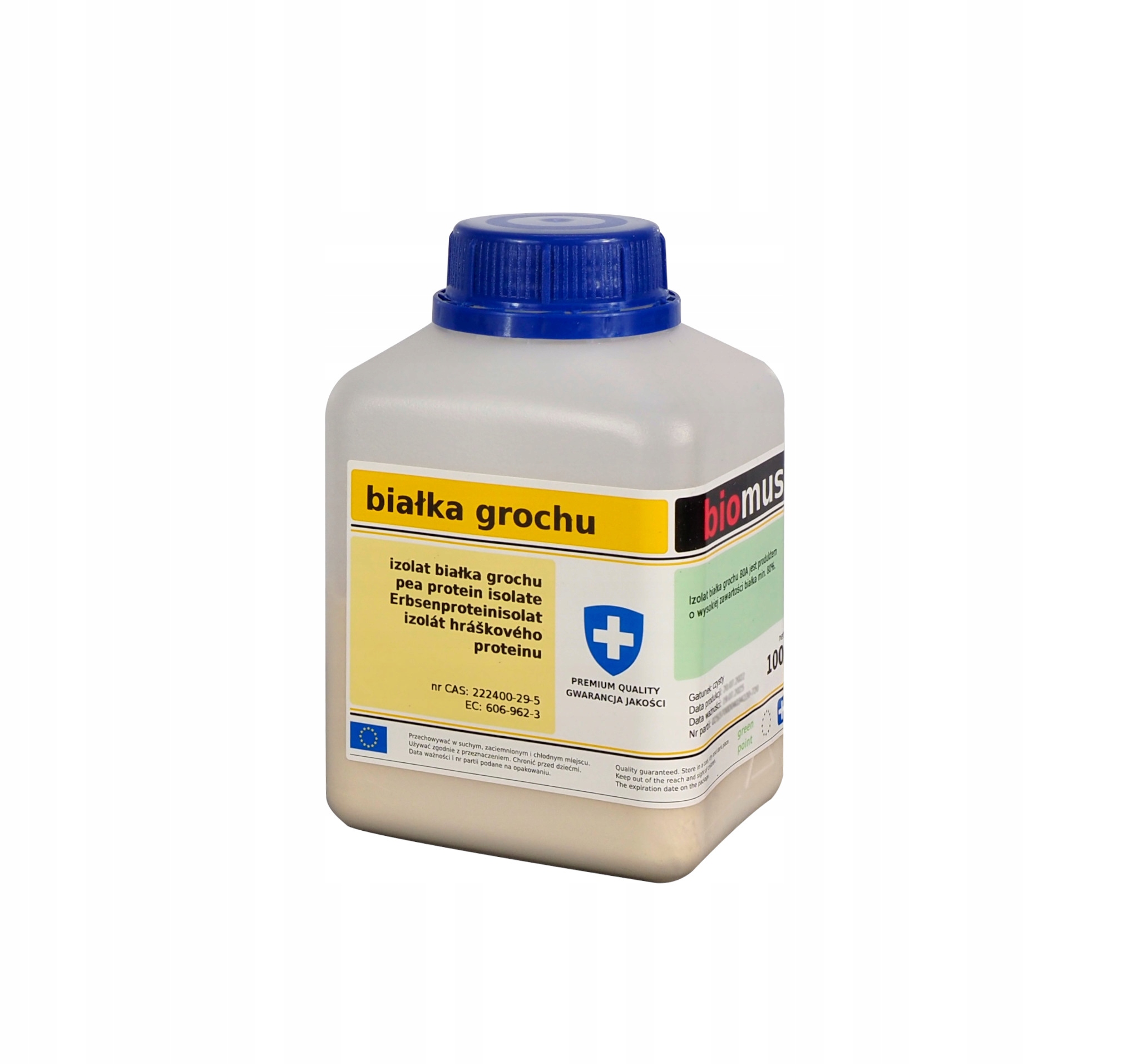 Białko Grochu białko roślinne 250g Biomus czysty