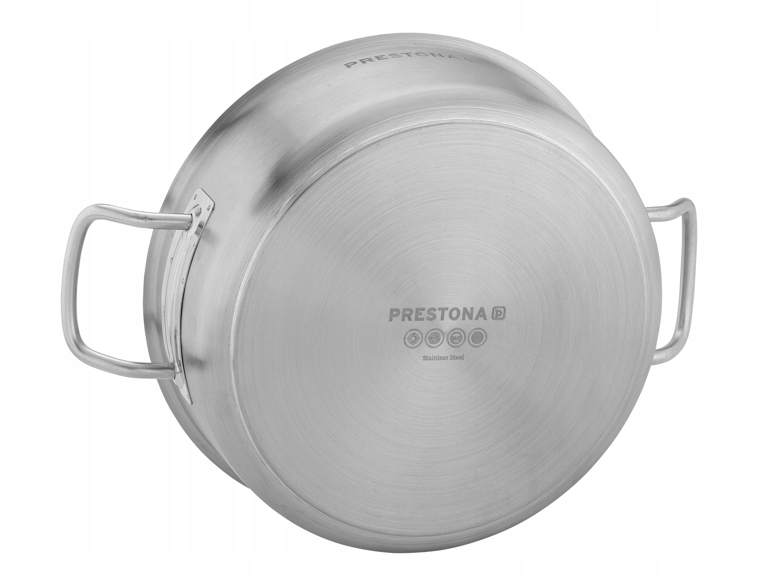 Garnek niski 2,2 l z pokrywką ze stali nierdzewnej indukcja | PRESTONA Rodzaj garnek tradycyjny