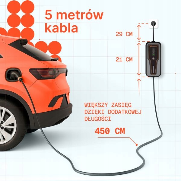 Mobilná Nabíjačka Na Nabíjanie Elektrických Automobilov 3,7 Kw