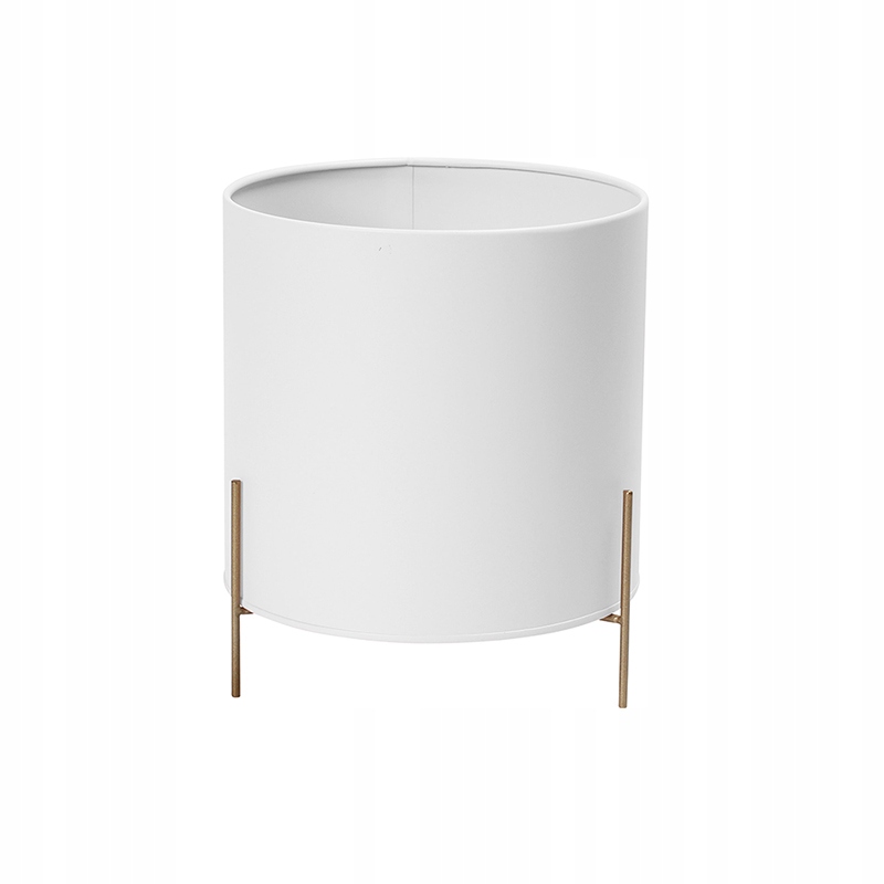 OSŁONKA DONICZKA BIAŁA METALOWA GLAMOUR 10x20CM Marka Altom Design