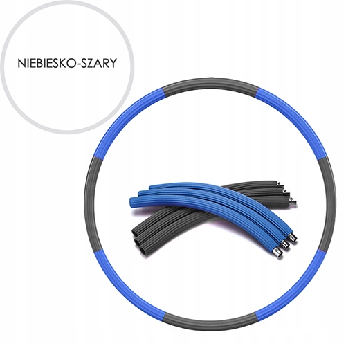 HULA HOP KOŁO ODCHUDZAJĄCE SKŁADANE MASAŻ PIANKA Model karbowany