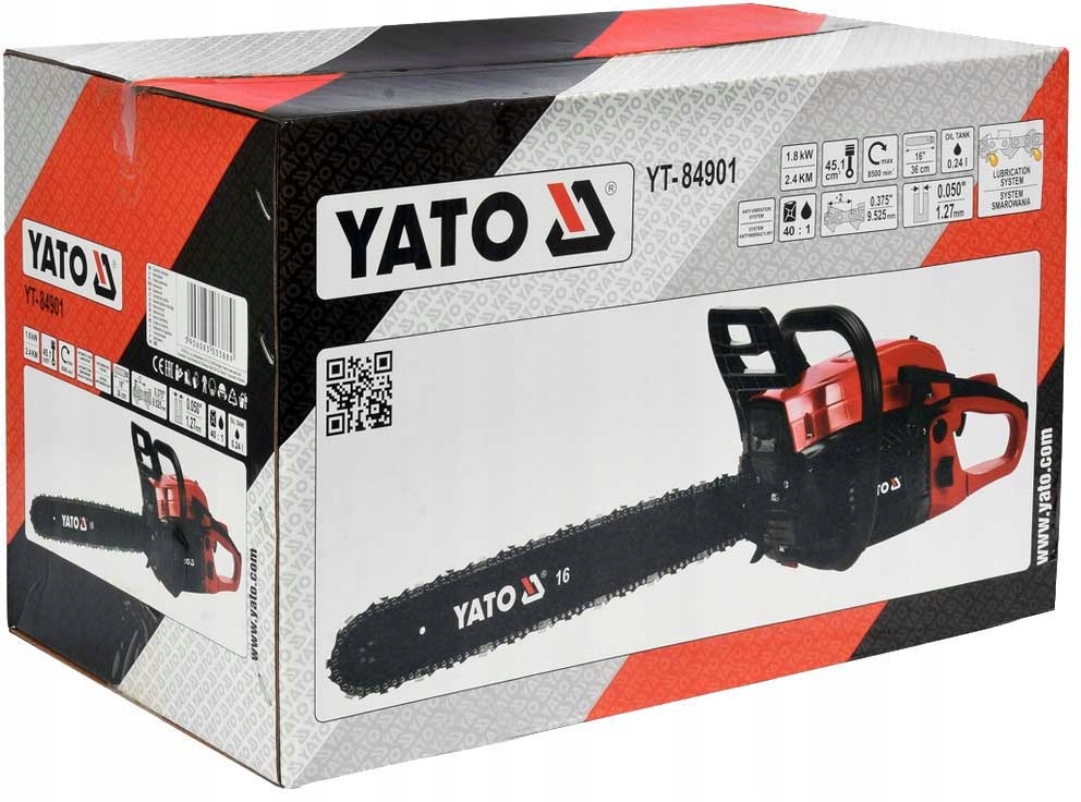 YATO PIŁA PILARKA ŁAŃCUCHOWA SPALINOWA 2,45KM Producent łańcucha Yato