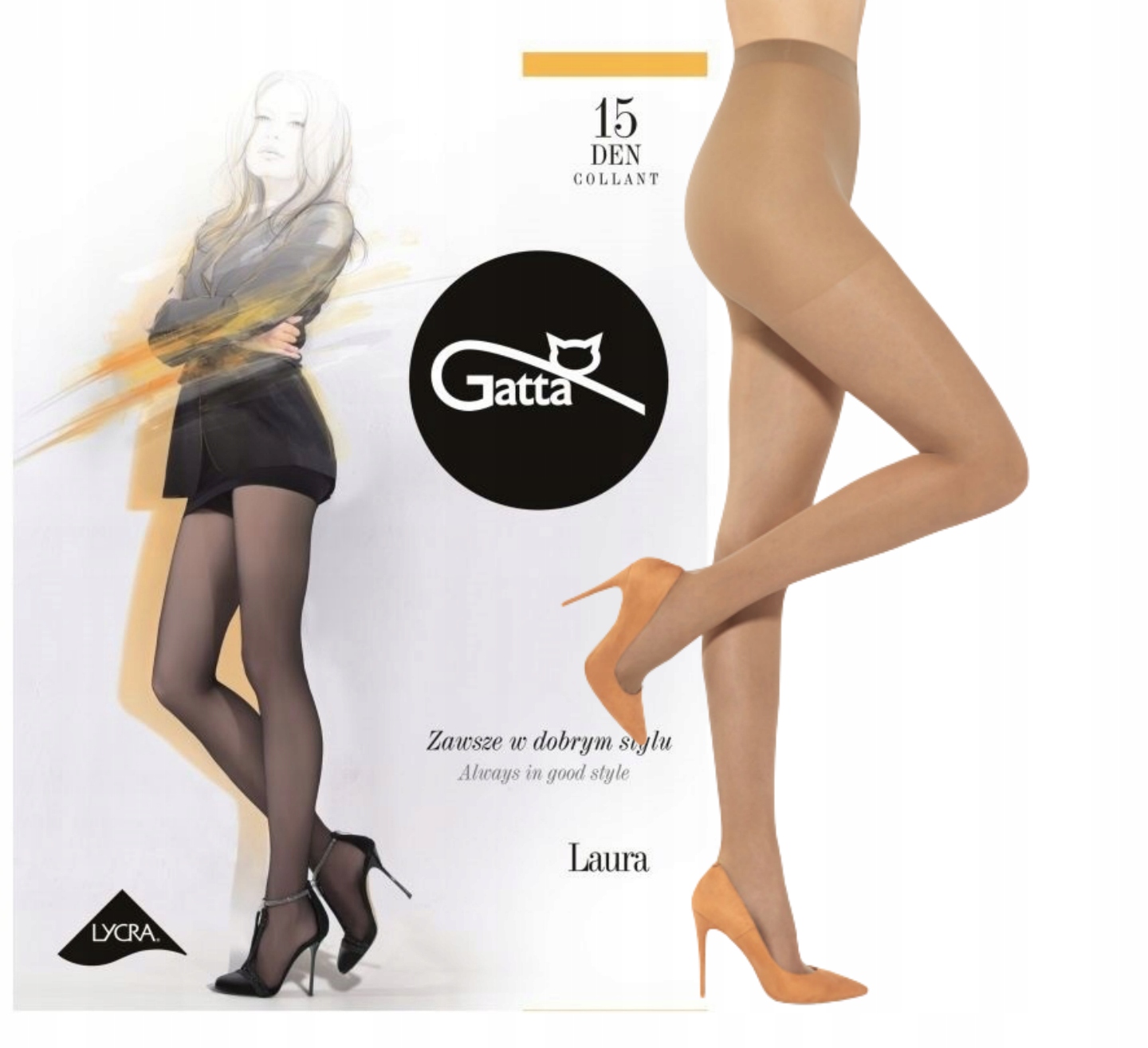 

Rajstopy Gatta Laura lycra 15/20 Den 3-M sierra