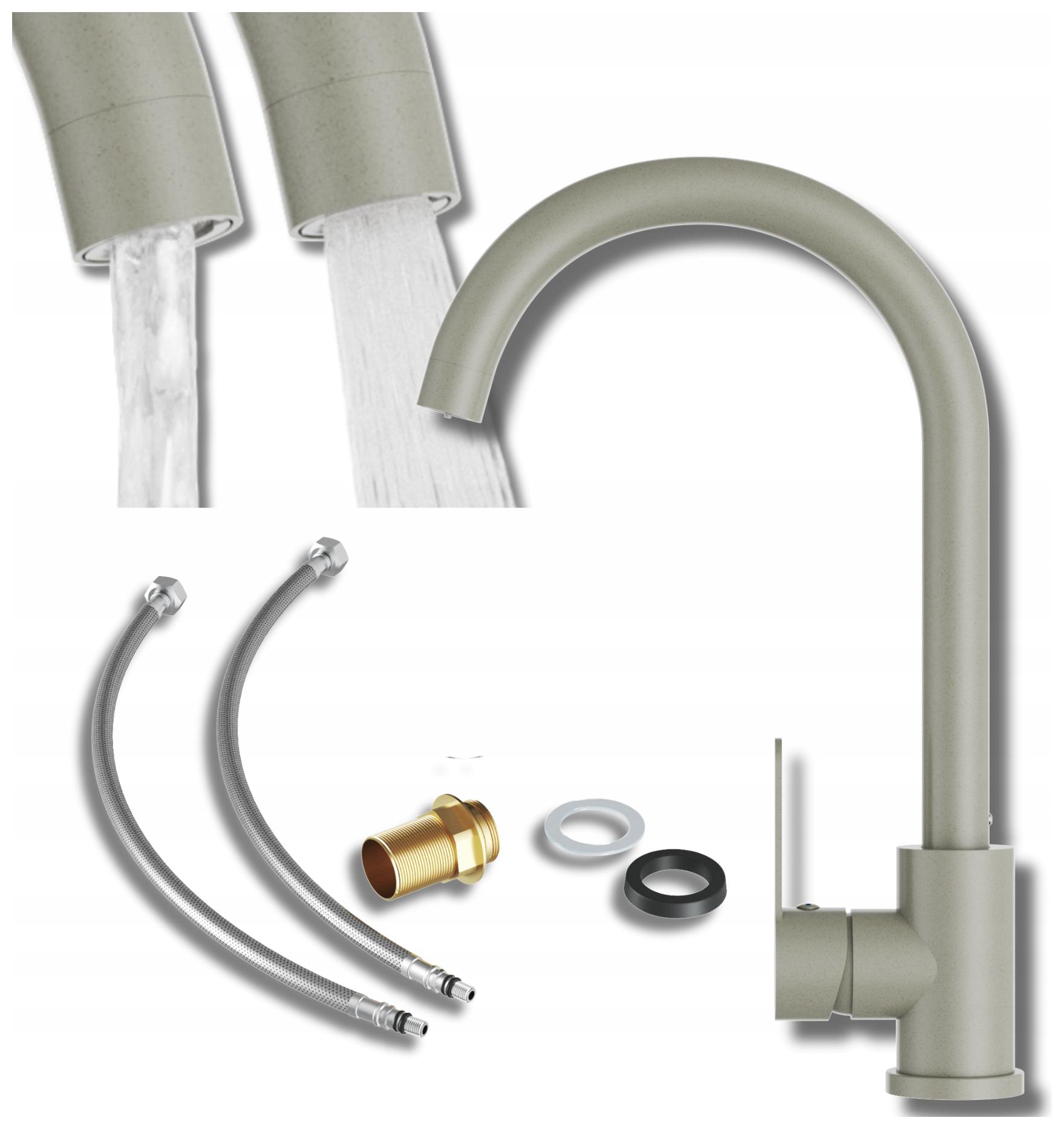 Kuchynská batéria do drezu jednopáková Prestige Plus béžová