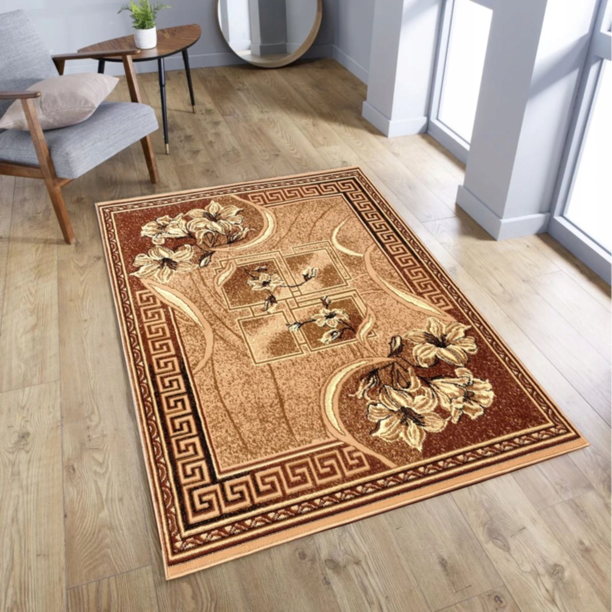 DYWAN OBSZYTY 160X220 NOWOCZESNY DO SALONU POKOJU PLUSZOWY TKANY MIX WZORÓW Stan opakowania oryginalne