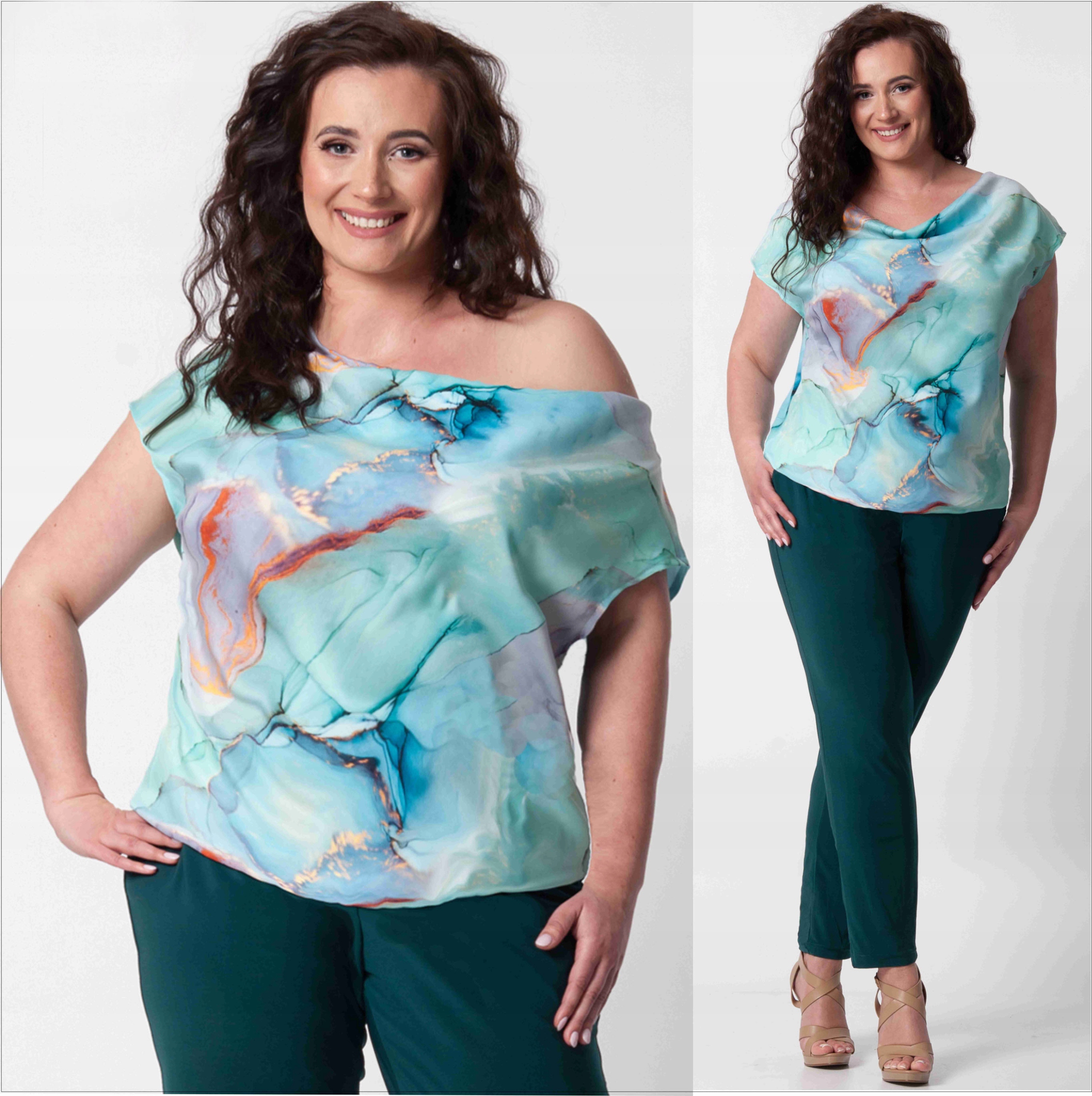 Elegantní letní dámská kombinéza Plus Size pro Svatební Hostina (44-54) 46 XXXL